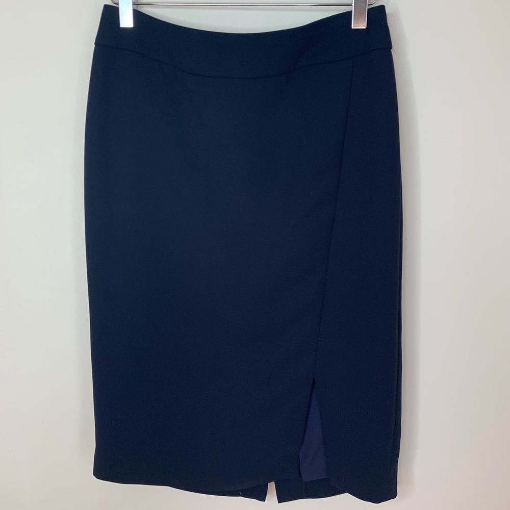 Talbots navy pencil skirt